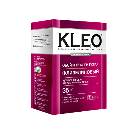 Клей для обоев флизелиновый 240г EXTRA 35 +20%   KLEO  35м2  *1/20/1200
