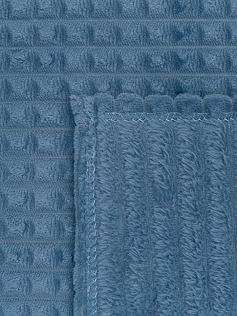 Плед 200*220см фланель кубики лёгкий синийYLS FNQL BL7 034/2022 NC Absolute *1