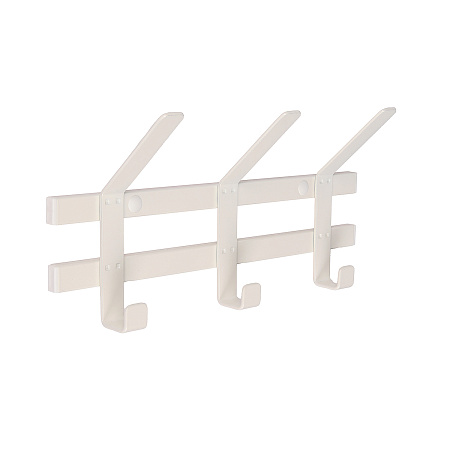 Вешалка настенная "Торонто 3" 364х174х91мм 3крючка Белый ВНТ3 Б ("ЗМИ") *1