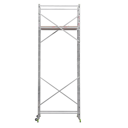 Вышка-тура алюм. "NV 2450" раб.выс.5,16м,помост1,4х0,5м,мах нагр.150кг арт.2450408 "Новая высота"*1