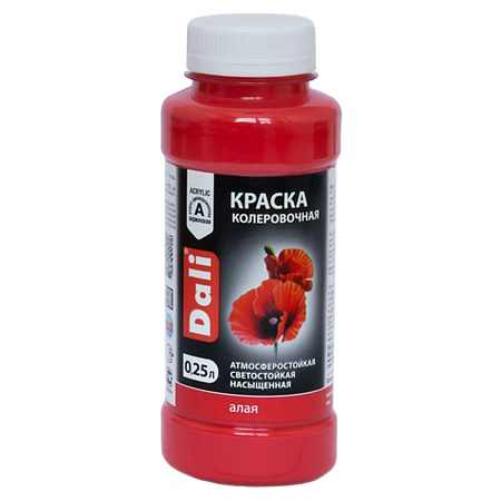 Колер краска алый 0,25 л ДАЛИ *1/12
