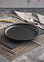 Тарелка фарфор. Domenik "Rock Black" мелкая d21см DM8022 *6/24