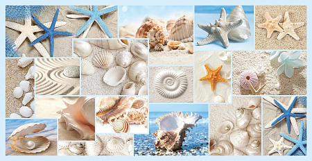 Панель стеновая ПВХ "ГРЕЙС" Мозаика пляж (955*480 мм) *10