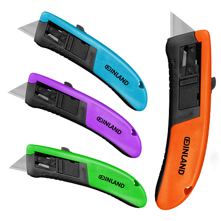 Нож строительный многофункциональный корпус ABS пластик арт.2406 FINLAND *8/48