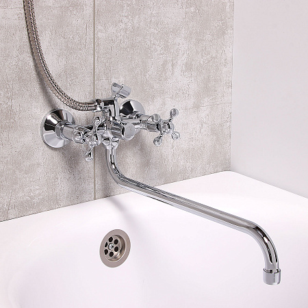 Смеситель для ванны с длинным изливом Milardo, Duplex,DUPSB02M10 *1/8
