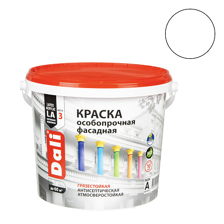 Краска акриловая фасадная 5 л ДАЛИ особопрочная База А*1/60