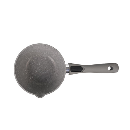 Кастрюля алюм. литая а/приг. Kukmara "Мраморная" светлый 1,5л Дл.Съемн.р, Ст.кр.с нос. кмс0156а *1/3