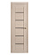 Дверь межкомнатная остеклённая ЦАРГИ COMFORT-2 Лиственница КАПУЧИНО 3D 600мм BROZEX-WOOD  *1