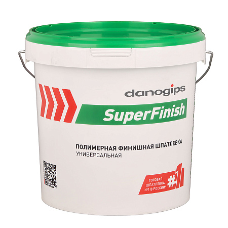 Шпатлевка полимерная финишная  СуперФиниш ШИТРОК 18,1 кг (11л) Danogips *1/33