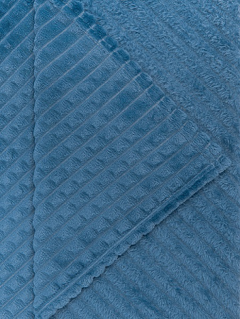 Плед 200*220см фланель кубики лёгкий синийYLS FNQL BL7 034/2022 NC Absolute *1