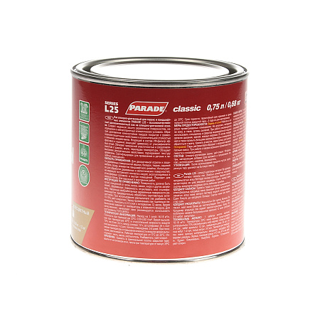 Лак алкидно-уретановый для террас глянцевый 0,75 л PARADE L-25  *6/528