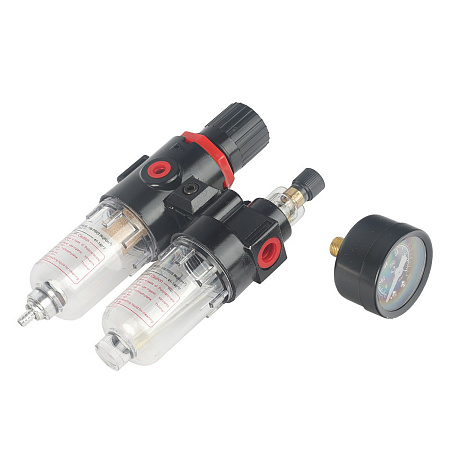 Фильтр влагоотделитель для компрессора с лубрикатором 700 л/мин 8Атм 1/4F"  FRL180 PATRIOT *1/50