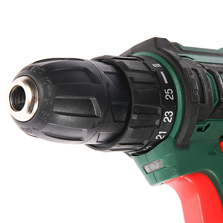 Дрель-шуруповерт 12В 2скор.0-400/0-1400об/м 25Нм 2Ач 1,5ч 2аккум LI-ION DC1202 PROMO FAVOURITE *1/10