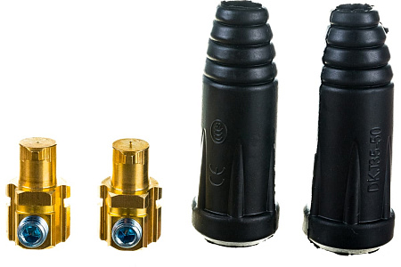 Вилка кабельная 250А сечение кабеля 35/50мм2 (комплект2шт)  Varteg FoxWeld *1