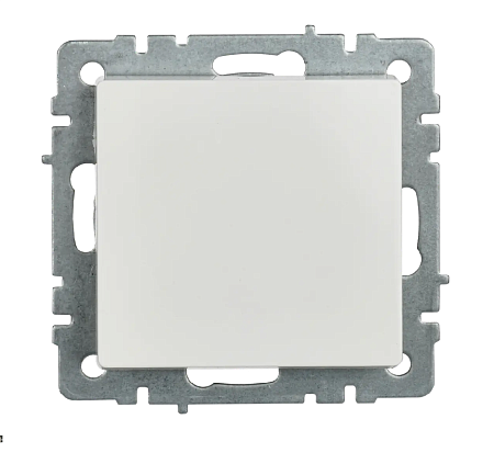Механизм выключателя "BRITE" 1кл. белый IEK BR-V10-0-10-K01  *10