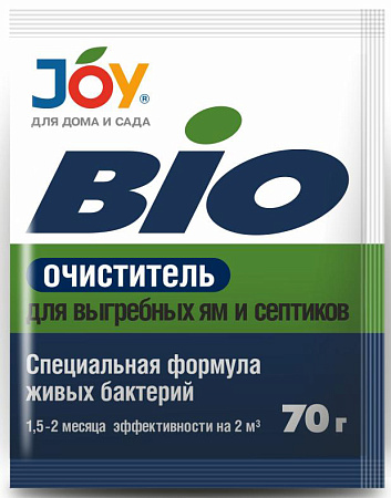 Средство для выгребных ям и септиков "БИОочиститель" 70г JOY *20