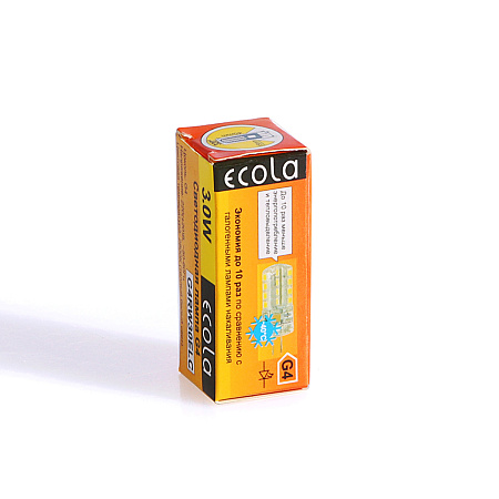 Лампа светодиодная капсульная 3,0W-220V G4 2.7K теплый Ecola 40x15 G4RW30ELC *10/100