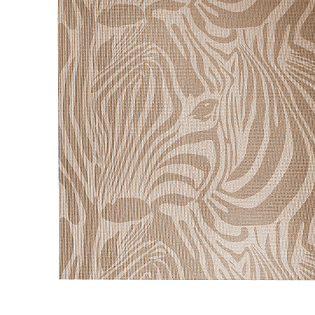 Коврик для ванной ПВХ шир. 65см х12м "V-line" Фотопечать 7167-zebra_brown "Зебра коричневая" *12