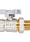 Кран шаровый 3/4" (Ø20) М/П бабочка с американкой СТМ (СТАНДАРТ) CWAFM034 (аналог ЗФ783) *1/15/90