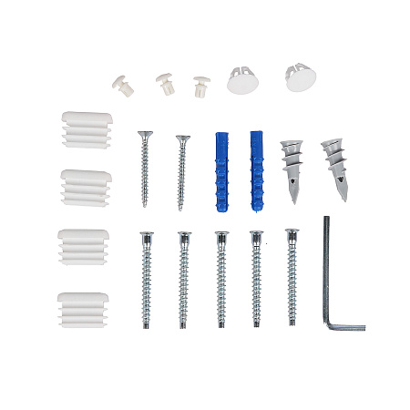 Вешалка настенная с полкой "Торонто 22Д" 2-х ярусная 670х270х545мм 9кр.с Дер. Белая ВСПТ22Д Б"ЗМИ"*1