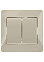 Выключатель "Glossa" СП 2кл. бежевый в сборе 10А IP20 GSL000252 *15