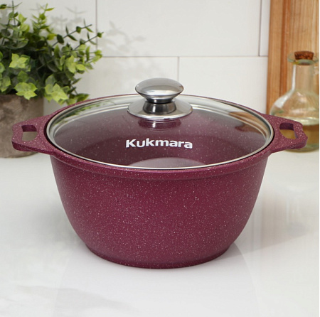 Кастрюля алюмин. антипригарная "Kukmara" "Trendy style" Mystery 3,0л Ст.кр. к31tsm *1/3