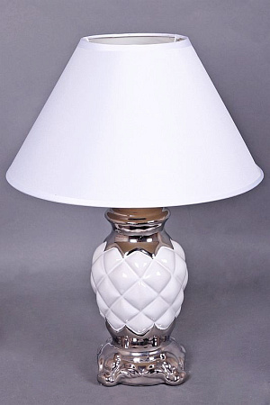 Лампа настольная 11019-0.7-01SW  Е27 40Вт (керамика+абажур) *1/24