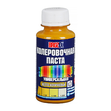Колер паста желто-коричневый №03 0,1 л BROZEX *6/108