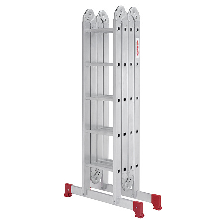 Лестница многофункциональная трансформер алюм. 4х5ступ.,общ.дл.5,56м,max нагр150кг 2320405 "НВ" *1