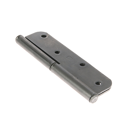 Петля накладная 130мм б/покрытия ПРАВАЯ (комплект 2 шт + саморезы) ДомоСтрой *1/50