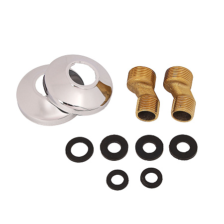 Смеситель д/ванны "Эверест"  В22-071А с 2 ручками (белый) *1/10