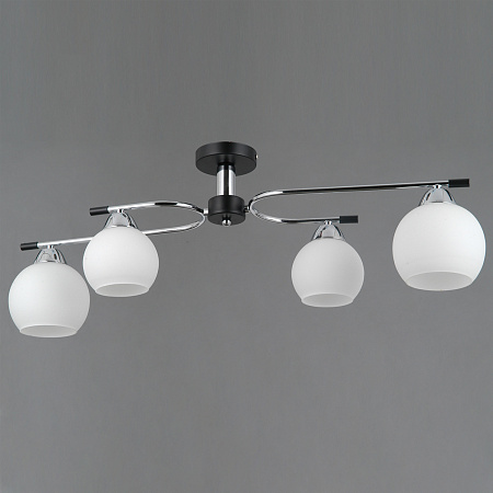 Светильник потолочный IL0638-4CSQ-24 CR BK LIBRA 4*40W E14 S=24м2  *1