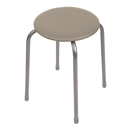 Табурет с мягким кругл.сидением, металл.опоры с dтруб 20мм "Эконом 2" цвета: "микс" ТЭ2 "Ника" *10