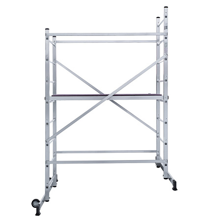 Вышка-тура алюм. "NV 1410" раб.выс.3,3м,помост1,4х0,5м,мах нагр.150кг арт.1410208 "Новая высота" *1