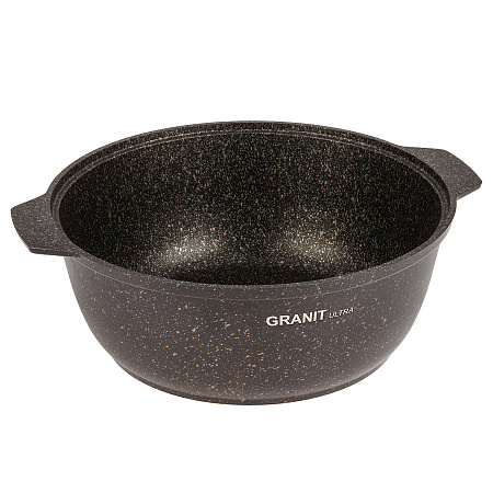 Кастрюля алюмин. антипригарная "Kukmara" "Granit ultra" original "жаровня" 4,0л Ст.кр. жго41а *1/4