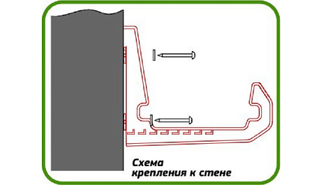 Крепление для ящика д/цветов на перила, стену пластм. КОМПЛЕКТ Терракот М 3229 "М-Пластика" *1/8