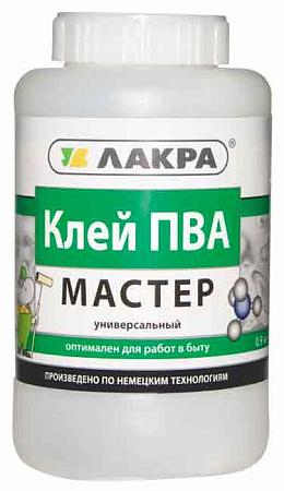 Клей ПВА  универсальный "Мастер" 0,9 кг Лакра *12/432