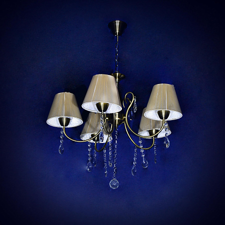 Светильник подвесной N2088/5 AB 5*400W E27 (h=780; d=600) S=20м2 VERNER LIGHTING *1