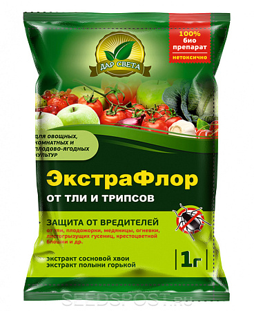 Средство от тли и трипсов ЭкстраФлор №1 1г (ДГрин) *10/200