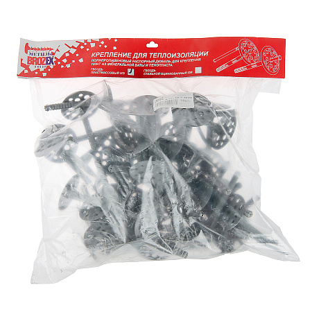 Дюбель для изоляции IZO  10,0х90 с пластмассовым гвоздем (50шт) BROZEX *1/20