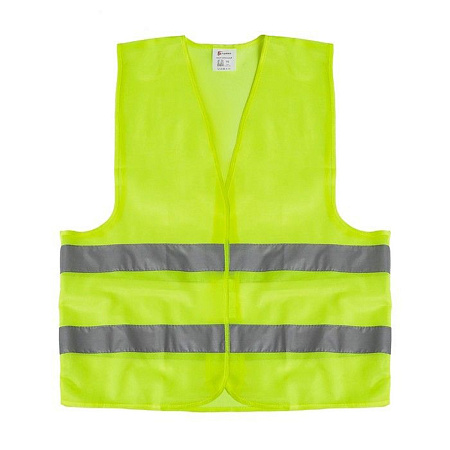 Жилет сигнальный TORSO, светоотражающий, салатовый, 2 класс, размер 2XL 3628605
