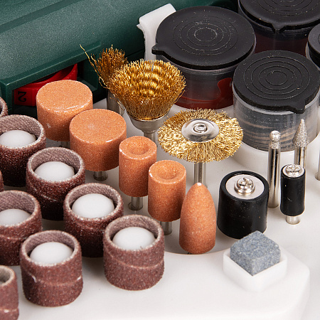 Гравер 170Вт 10000-35000об/м цанга 2,4/3,2мм гибкий вал насадки 210шт FGM 170FS FAVOURITE *1/5