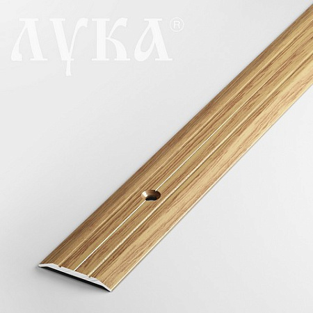 Порог-стык УЗКИЙ  ПС 01  1350мм 084 дуб универсал (25*3мм) Лука *1/6/72
