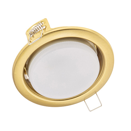 Светильник встраиваемый GX53 H4 Ecola без рефлектора Шлифованное золото SG53H4ECB *10/50
