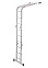 Лестница многофункциональная трансформер алюм. 4х3ступ.,общ.дл.3,3м max нагр.120кг 1320403 "НВ" *1