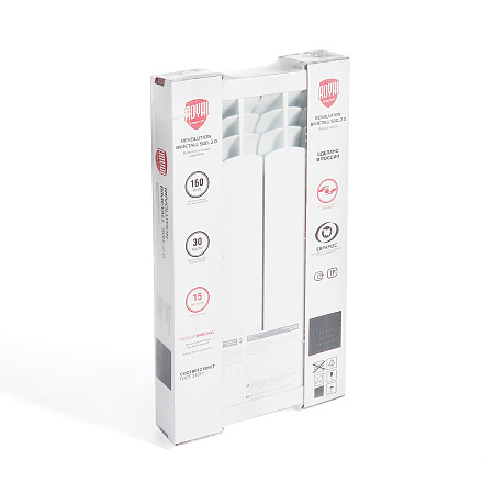 Радиатор отопления биметалл 500/80 4 секц. (640 Вт) Royal Thermo Revolution Bimetal *1