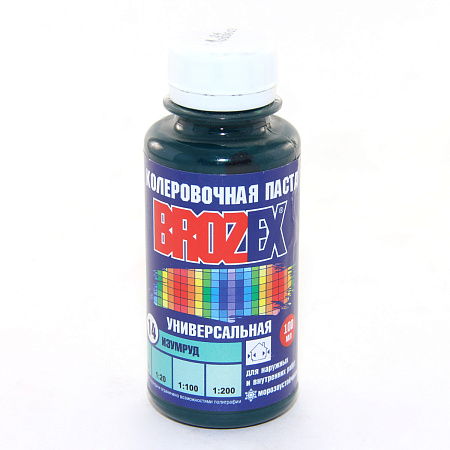 Колер паста изумруд №14 0,1 л BROZEX *6/108