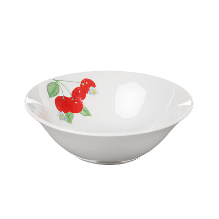 Салатник фарфор. DECO с рис."Вишня"  d15см 400мл ДФ- С400-3 *96