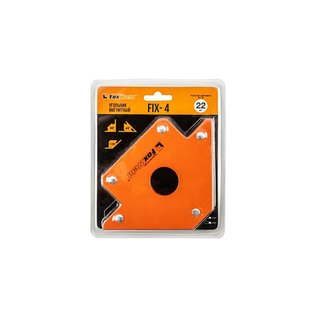Угольник магнитный углы монтажа 45/90/135 до 22кг FIX-4 FoxWeld *1/6/36