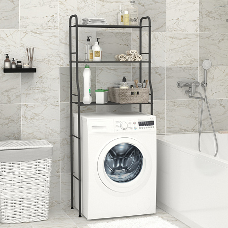 Стеллаж металл. "Атлантик 23" выс.1,67м, шир.0,66м, гл.0,3м, 3 полки Графит арт.СТА23  ГР "ЗМИ" *1